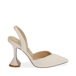 Slingback panna, tacco 10,5 cm , Primadonna, 172190572EPPANN036, 001a