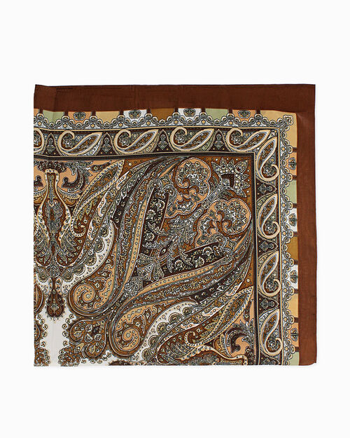 Foulard multicolor cognac elegante, MULTICOLOR-RED