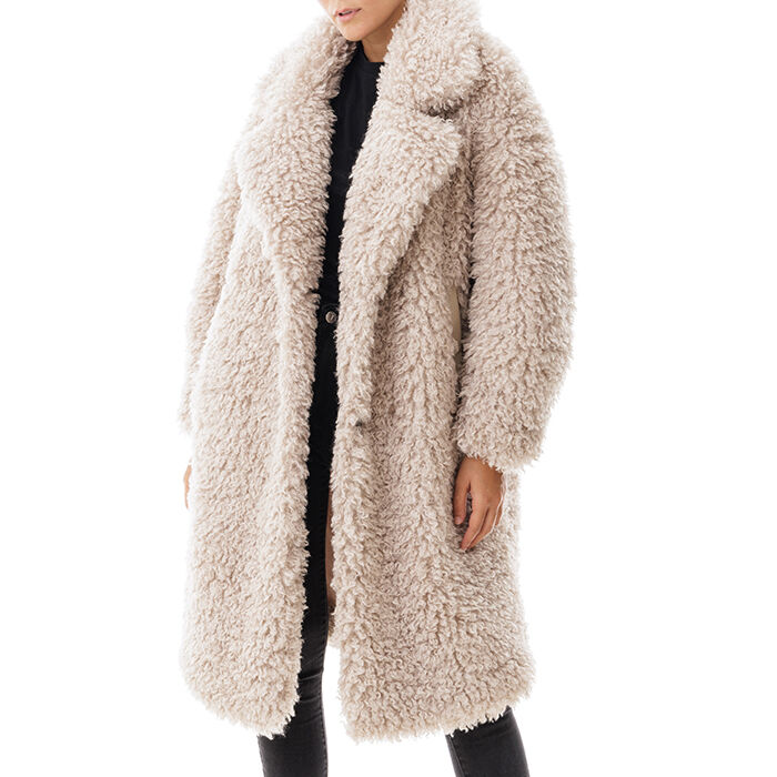 Maxi coat beige, Primadonna, 20B400014FUBEIGUNI