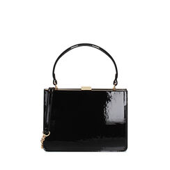 Mini bolsa mujer negra en charol, Primadonna, 255126041VENEROUNI, 001a