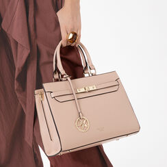 Bolso de mano beige con bandolera removible, Bolsos, 275700519EPBEIGUNI, 002a