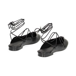 Ballerine slingback nere, lace-up, Primadonna, 232771838EPNERO035, 003 preview