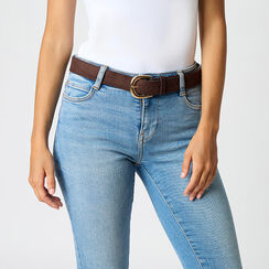 Cintur&oacute;n de microfibra azul noche con detalles elegantes, Primadonna, 26B413701MFMOROUNI, 003 preview