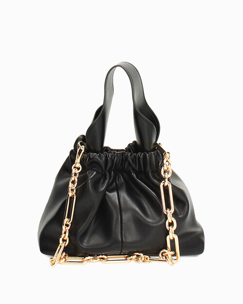 Mini bag nera con tracolla removibile