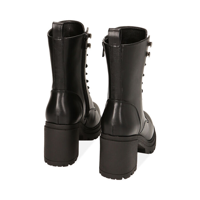 Anfibi donna neri tacco 6 5 cm Primadonna Collection