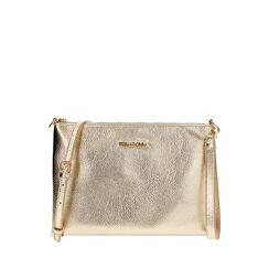 Pochette femme or en laminé, Primadonna, 255125738LMOROGUNI, 001a