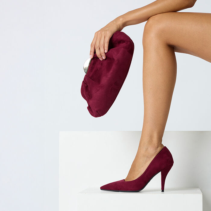 Décolleté bordeaux in microfibra da donna - Primadonna Collection