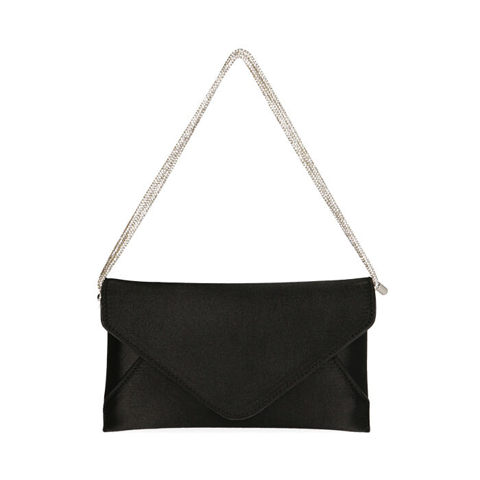 BAG BANDOLERA RASO NERO, Primadonna, 215124695RSNEROUNI