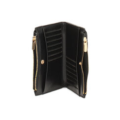 Portefeuille noir avec &eacute;l&eacute;gants d&eacute;tails, Primadonna, 275102822EPNEROUNI, 004 preview