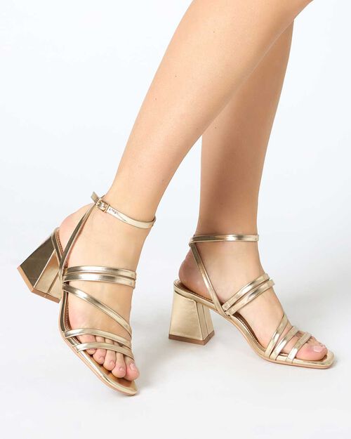 WOMEN SHOES SANDAL LAMINATED OROG, GOLD