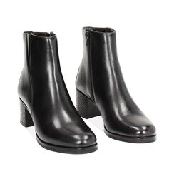 Boot noire en cuir, Primadonna, 24N470010PENERO036, 002a