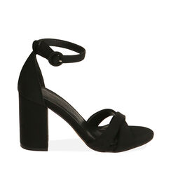 CALZATURA SANDALI CON TACCO LYCRA NERO, Primadonna, 212783454LYNERO035, 001a