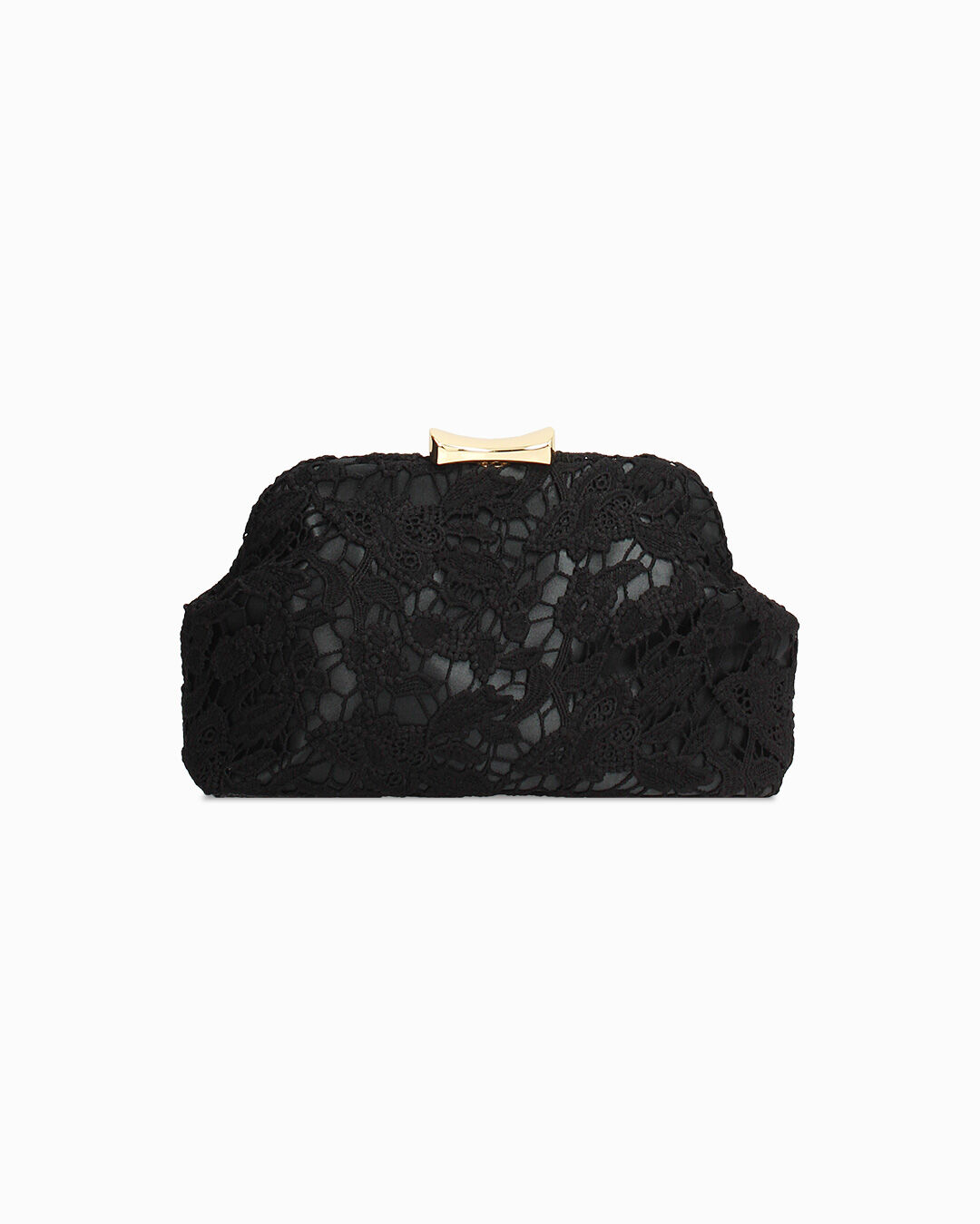Pochette nera con tracolla removibile