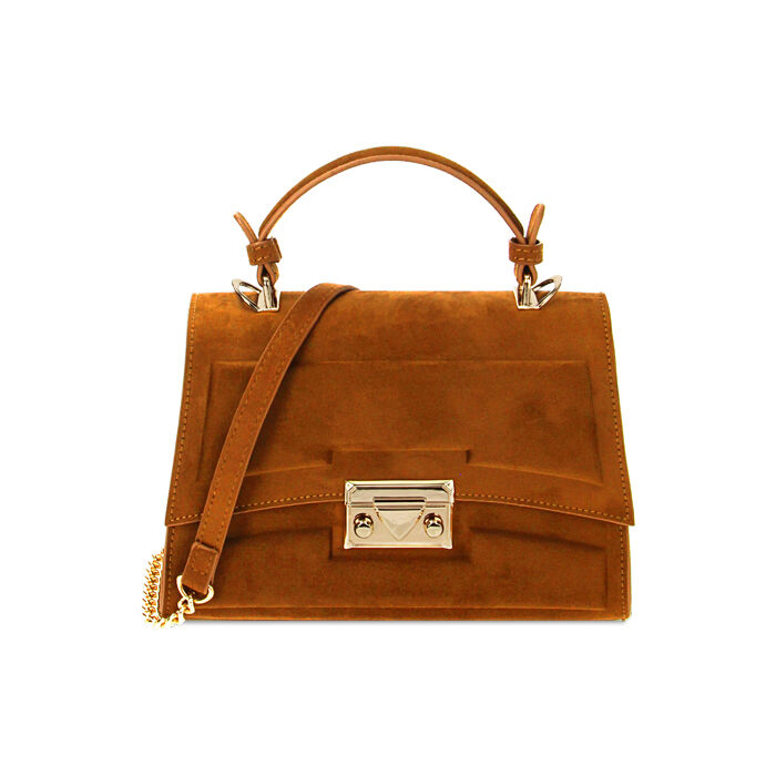 BAG MINI BAG MICROFIBER COGN, Primadonna, 225125079MFCOGNUNI
