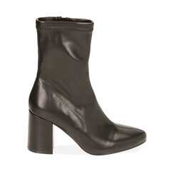 Botines negros, tacón 8,5 cm, Primadonna, 202711506EPNERO035, 001a