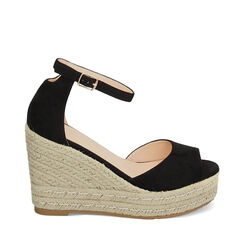 Cuñas de mujer negras en microfibra, Primadonna, 254981950MFNERO035, 001a