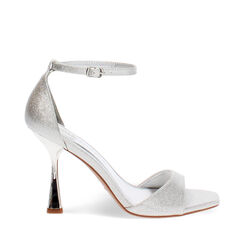 Sandali argento tacco 9,5 cm, Primadonna, 274961217SGARGE035, 001a