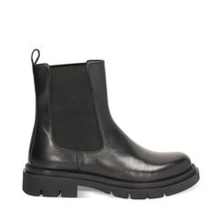 WOMEN SHOES BEATLES LEATHER NERO, Primadonna, 26N555057PENERO035, 001a