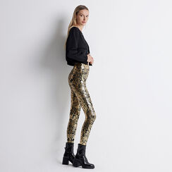Leggings nero/oro stampa cocco, Primadonna, 22B400301CCNEORUNI, 002 preview