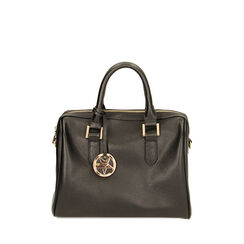 BORSA BORSA A MANO PELLE NERO, Fin de Collection, 22U309901PENEROUNI, 001a