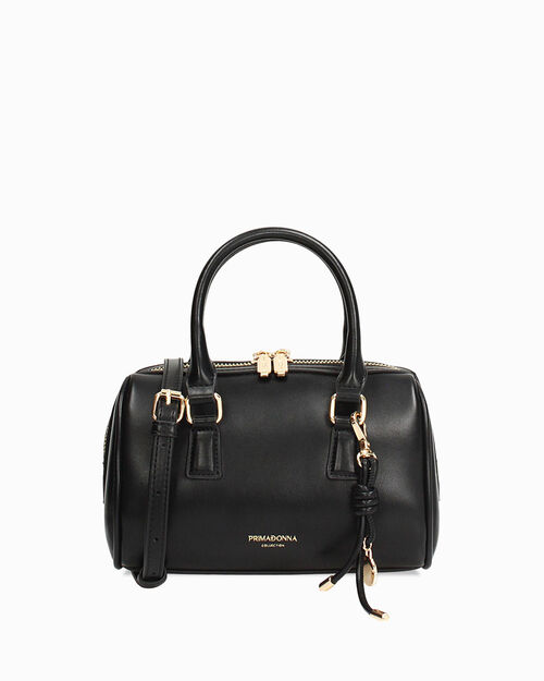 Mini bag nera con tracolla removibile, BLACK