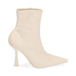 Botas al tobillo crema , tacòn 9,5 cm, Primadonna, 214912908EPPANN035, 001 preview