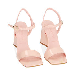 Sandali rosa in vernice, tacco 10 cm , Primadonna, 19N202320VEROSA035, 002 preview