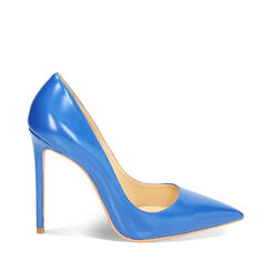 Décolleté blu, tacco 11 cm, Primadonna, 232186001ABBLUE035, 001a