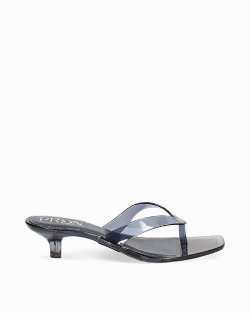 Sandali blu tacco 4 cm, BLUE
