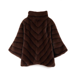 Veste élégante en fourrure synthétique brun foncé, Primadonna, 26B400701FUMOROM, 004 preview