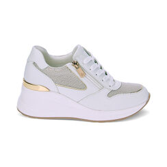 Sneakers bianco oro, Primadonna, 232850921EPBIOR036, 001 preview