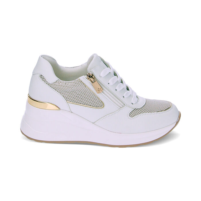 Sneakers bianco oro, Primadonna, 232850921EPBIOR036