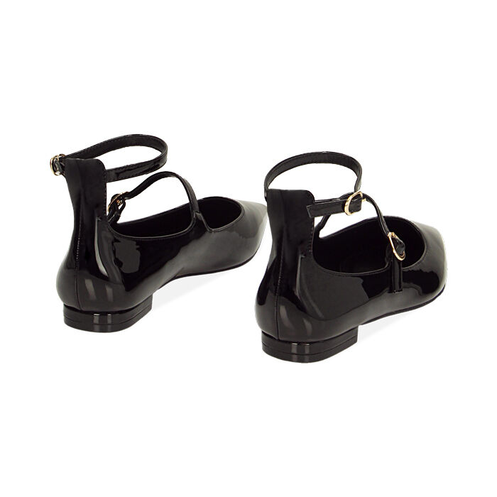 Ballerine nere clearance vernice