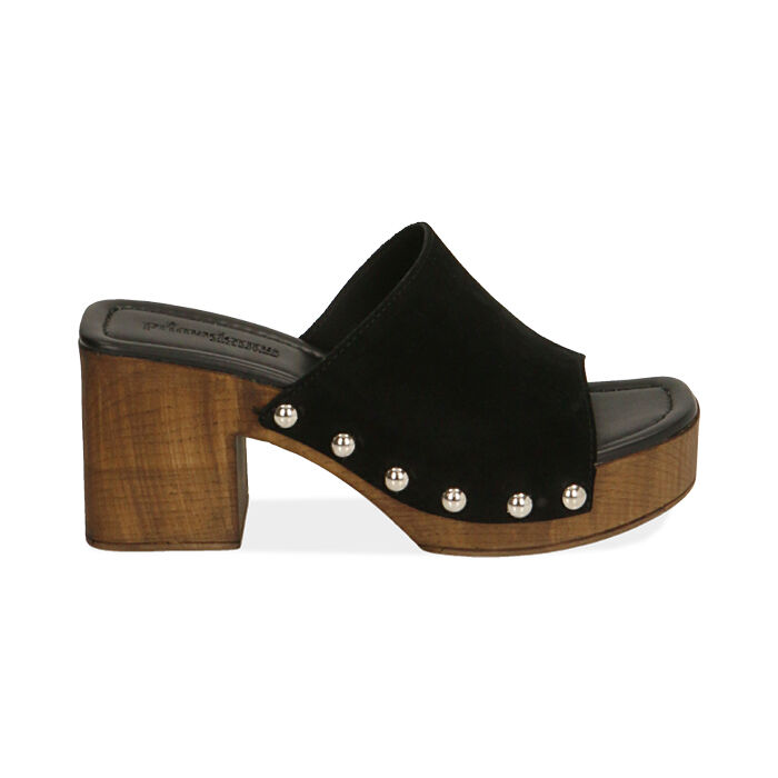 Sandale discount daim noir