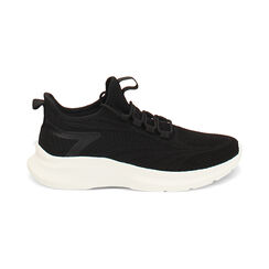 Slip-on femme noire en tissu, Primadonna, 25P405102TSNERO035, 001 preview