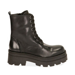 Anfibi neri in pelle , Special Price, 187249918PENERO036, 001a