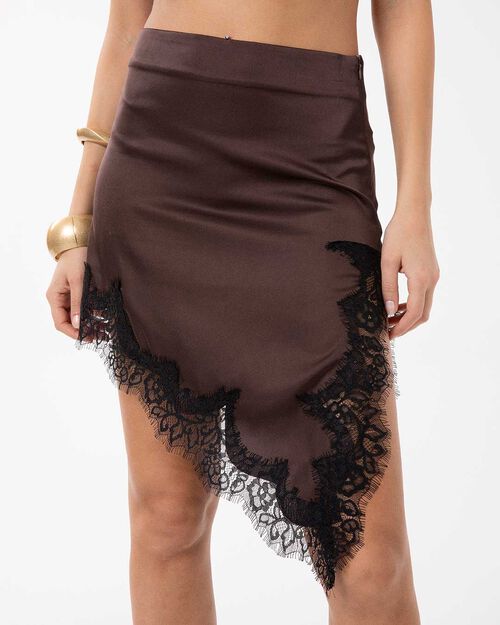 ROPA FALDA TEJIDO MORO, DK BROWN