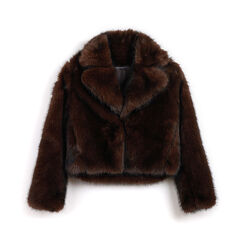 Chaqueta de piel sintética azul noche, Primadonna, 261902423FUMOROM, 001a