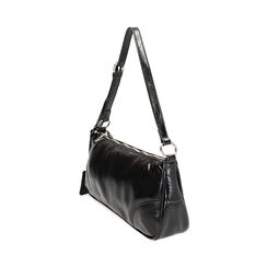 Mini bag a spalla nera in crack, Promozioni, 24D583560SCNEROUNI, 002 preview