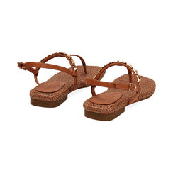 Sandalias planas cognac elegantes, Primadonna, 27M709769EPCOGN035, 004 preview