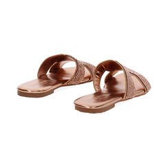 Sandaletto con tomaia laminata in strass color oro-rosa, Primadonna, 254933971LPRAOR035, 003 preview