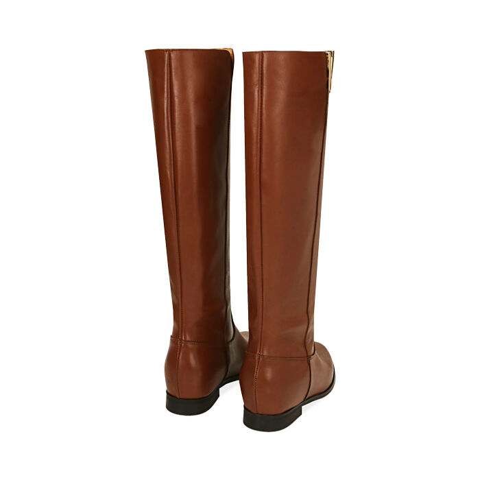 Stivali da donna cognac in pelle Primadonna Collection