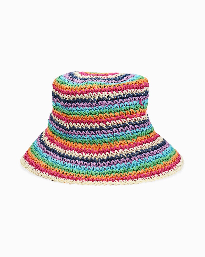 Cappello donna multicolor in raffia image number null