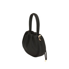 Mini bag nera in tessuto, Primadonna, 245125843LYNEROUNI, 002 preview