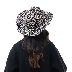 Cappello leopard in microfibra, 24B401103MFBELEUNI, 002a