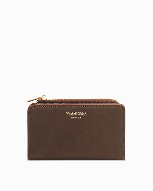 Portafoglio testa di moro con dettagli eleganti, DK BROWN