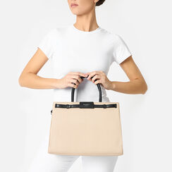 Sac à main femme beige noir, Primadonna, 25D585661EPBENEUNI, 002a