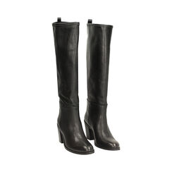 CALZATURA STIVALE PELLE LAVATA NERO, Primadonna, 271033110PANERO036, 002 preview