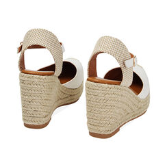 Espadrilles blanches en toile, Primadonna, 234920102CABIAN037, 003 preview