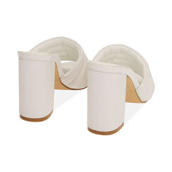 Mules blanco, tacón 9 cm, Primadonna, 192713003EPBIAN035, 004 preview